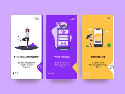 sport app landing page android app figma illustration sport sports branding sports design uiux ux