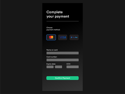 #DailyUI 2: Checkout page credit card checkout creditcard daily 100 challenge dailyui design illustrator ui vector web