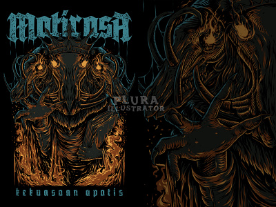 matirasa artwork design graphic design illustration illustrator metalcore photoshop skull art