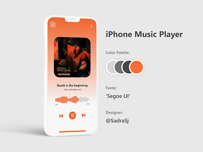 Music Player iphone app design mobile ui mobile ui design music player music player app music player ui ui ui design