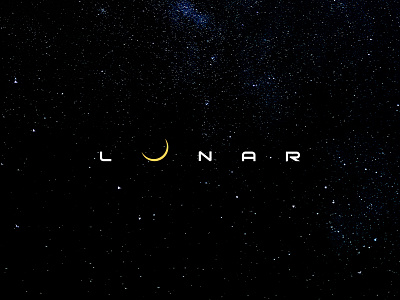 Lunar branding logo wordmark wordmark logo