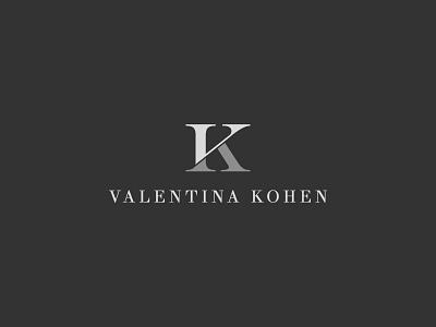 Valentina Kohen - Logo Design branding classy logo design elegant logo fashion logo fashion logo design fashion logos lettermark lettermark logo logo logo design logomark luxury logo monochromatic monogram logo stylish logo typography vector