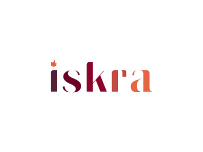 Iskra - Logo Design design logo logo design logomark nonprofit logo typography vector wordmark wordmark logo