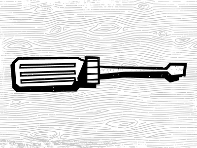 Screwdriver grunge icon illustration screwdriver self harm texture toolbox tools wood
