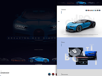 Bugatti Chiron Re-design concept bugatti car chiron design fashion design interface logo web design website website design