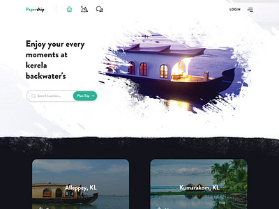 Papership - Kerala backwaters booking website