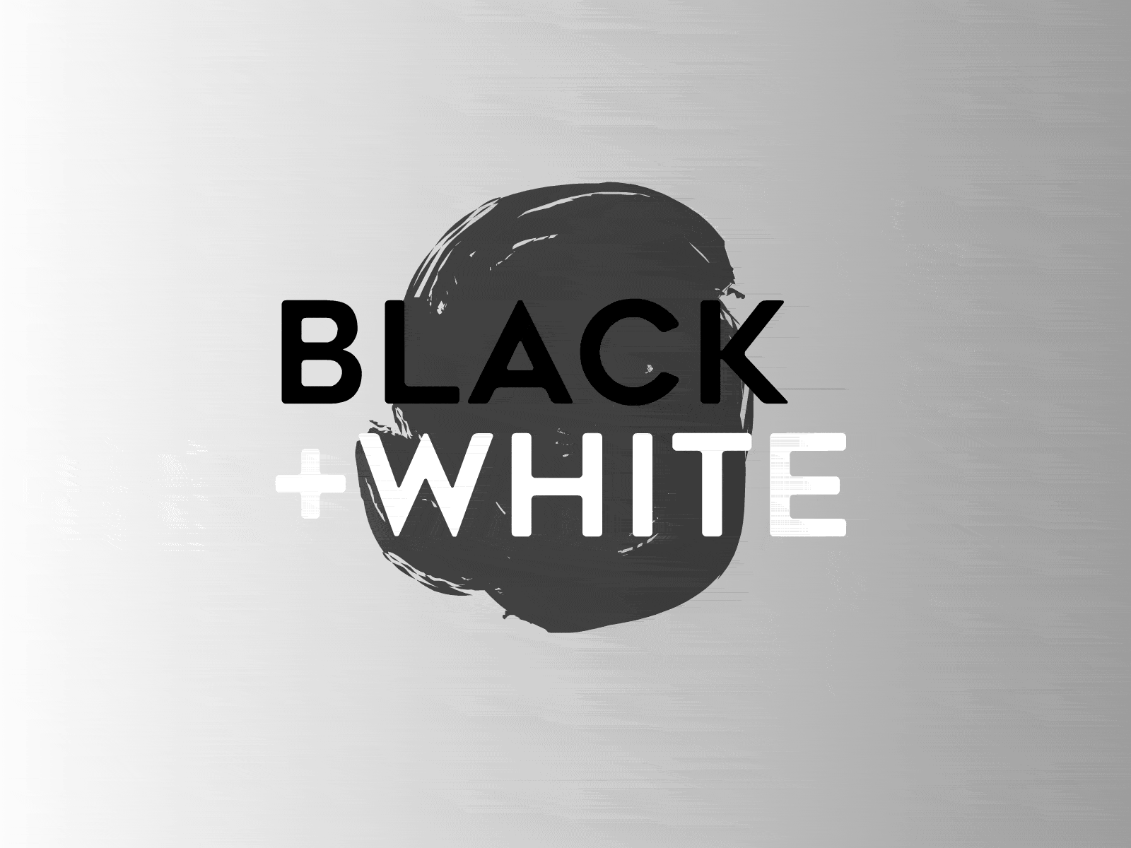 Black + White animate cc animated animation black black white blackandwhite blacklivesmatter design font gif gradient gray grayscale illustration paint stroke transition type typography white