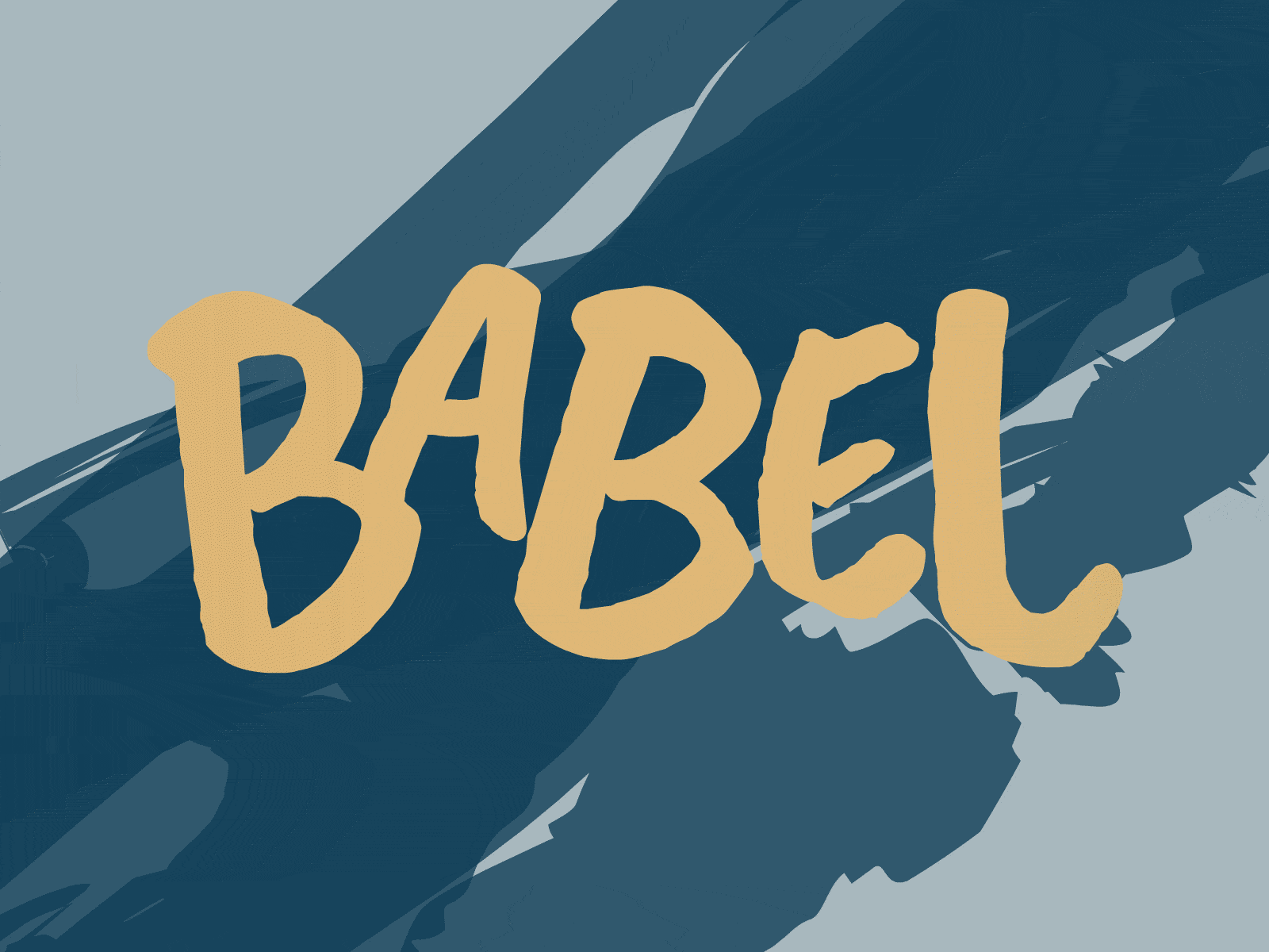 Babel animate cc animated animated logo animation branding brush drawing font gif handwritten illustration logo logo design logotype paint painted scribble type typography