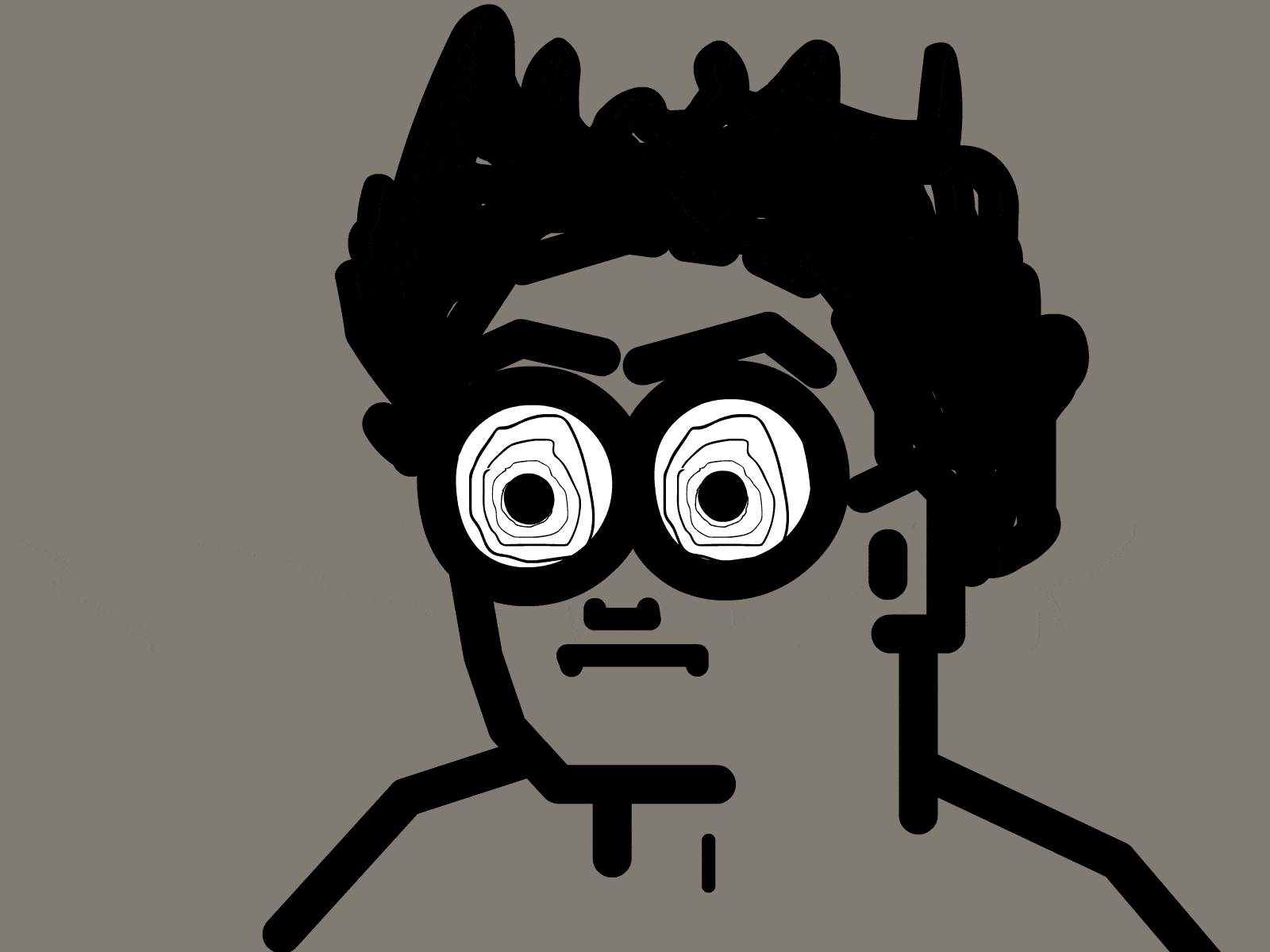 Hypnotic Eyes animate cc animated animation comic drawing eyes eyesight gif head hypnotic eyes illustration illustrations looking loop man person portrait rough sketch see sktech