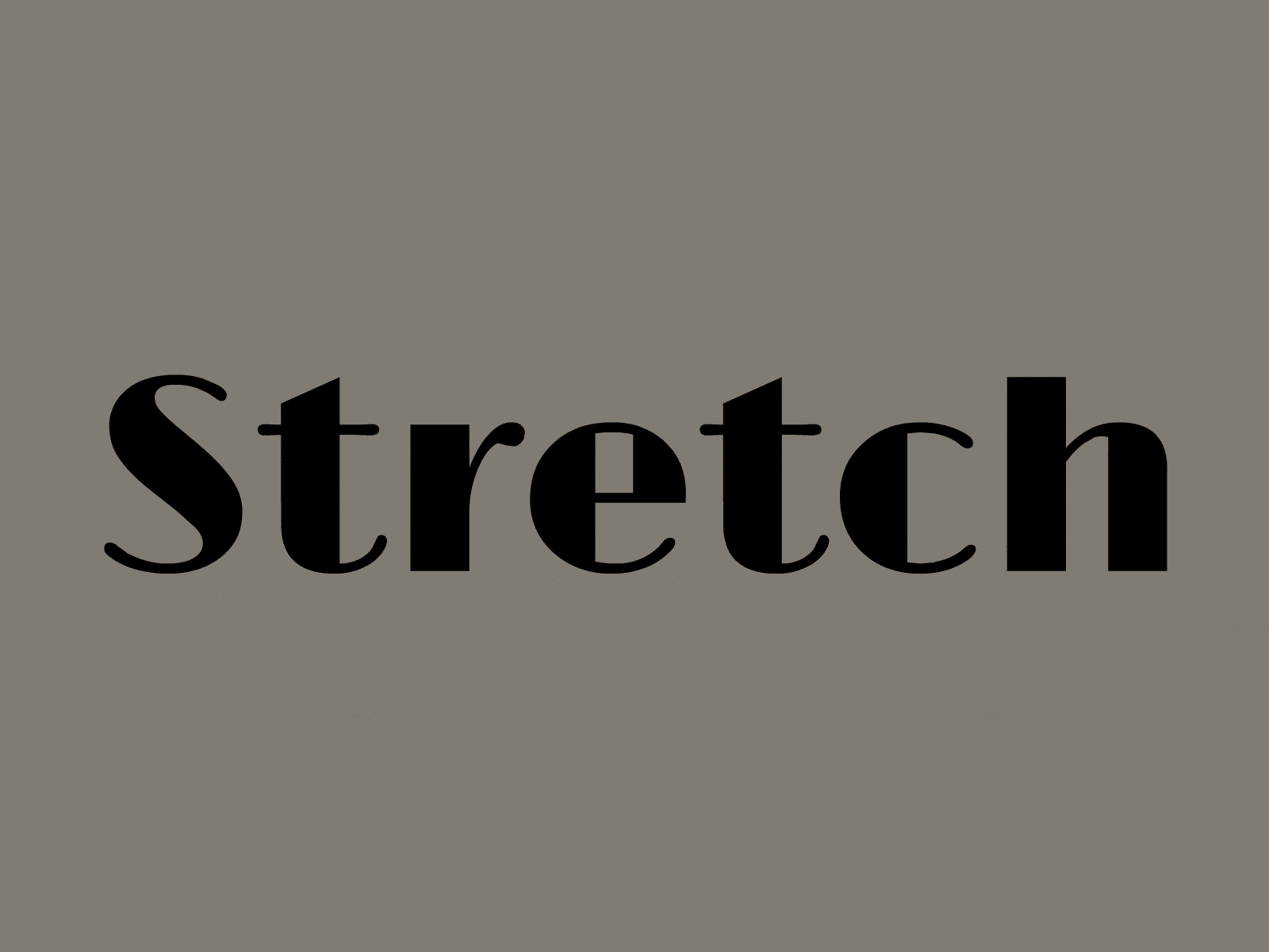 Stretch animated animated type animation design font gif illustration stretched type stretching transform type typogaphy zoom