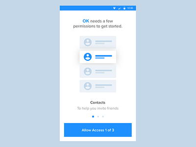 Permissions Screen android clean minimal permissions