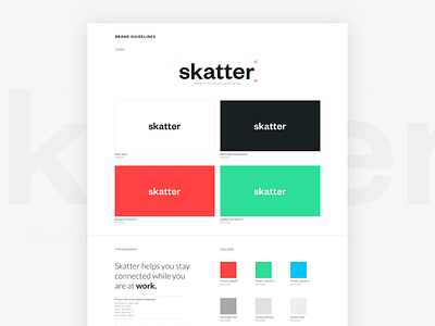 Skatter Branding branding font logo type