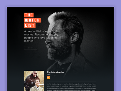 IMDb Movie/TV Page Redesign by Mads Egmose on Dribbble