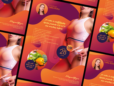 Healthy Life – PSD Flyer Template event fitness flyer flyer template health psd sports template templates