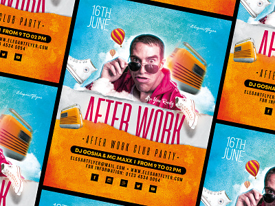 Club – PSD Flyer Template blue club club party clubbing clubhouse event events flyer flyers man night club nightclub party premium psd template templates