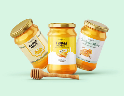 Krepito Honey Packaging Design branding jardesign logo packaging