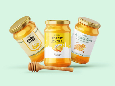 Krepito Honey Packaging Design