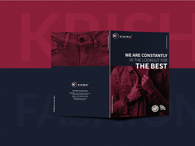 Krish Fashion Brochure Design bookdesign branding design