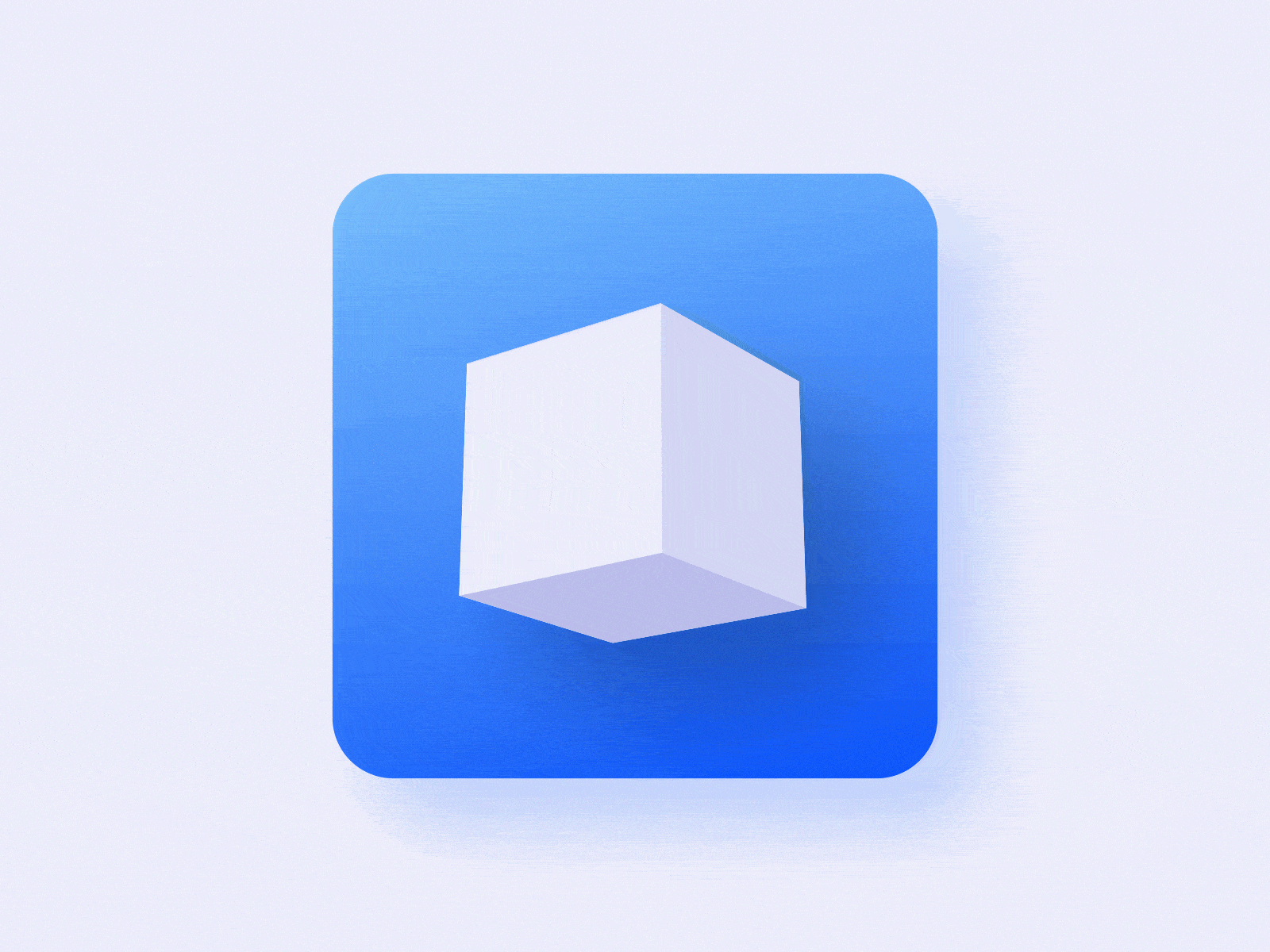 Cube App Icon 3d after effects animation app app icon design icon