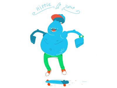 Hippie Jump board doodles hippie jump penny pennyboard skate skateboard