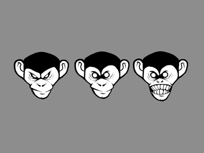 monkeys art drawing illustrarion logo monkey