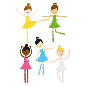 Ballet Girls ankepanke ballet dancing girls illustration vector
