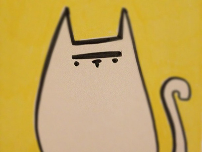 Grumpy Cat cat doodle grumpy handmade sketch