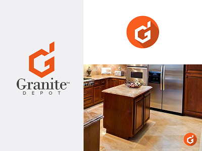 GraniteDepot branding granite granitedepot logo