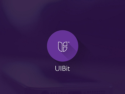 UIBit branding design logo purple ui uibit