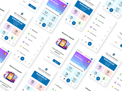 Simple Fi Dribbble Shot app design flat icon mobile ui