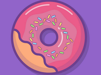 Doughnut illustration vector design