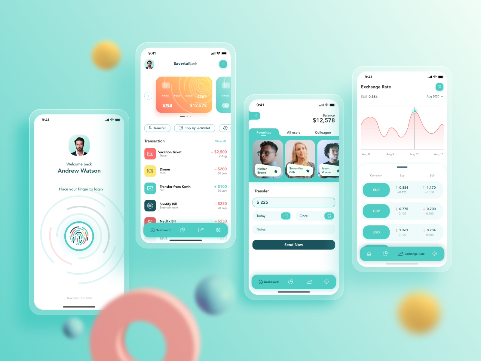 Mobile Banking UI Design by Yosafat Kristiawan on Dribbble