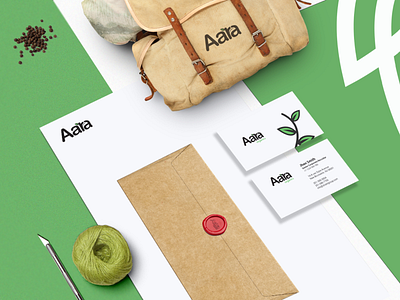 Aara branding design illustrator mockup