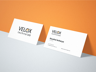 Velox Technolabs | Business Card illustrator mockup visitingcard