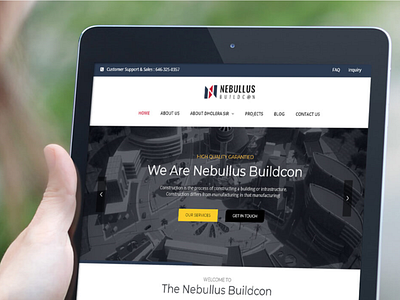 Nebullus Buildcon | Website Design design ui uiuxdesign ux web web design website