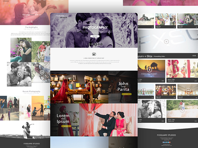 FxSquare Studios | Website Layout adobe xd design photoshop editing ui web webdesign website design
