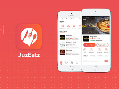 JuzEatz | Mobile App Designing