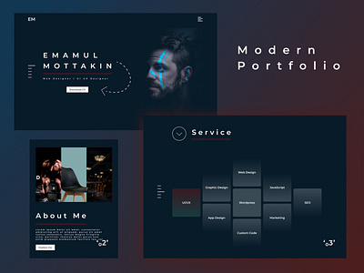 Modern Portfolio Website UI