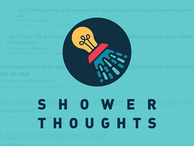 Showerthoughts logo shower thoughts