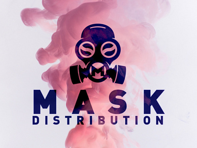Mask Distribution gas gasmask logo mask purple vapor
