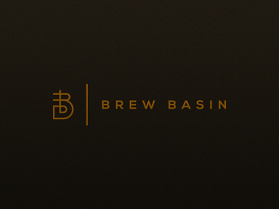 Brew Basin b basin bb beer brew coffee glass line logo monogram mug