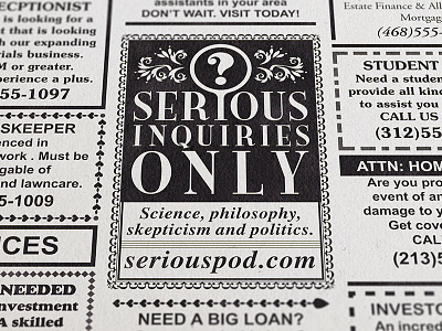 'Serious Inquiries Only' Podcast inquiries only podcast serious