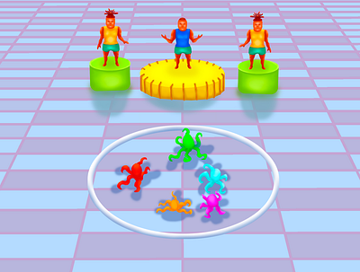 Casual game casual dance game man octopus