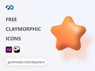 Claymorphic 3D Icon (Freebie) 3d design graphic design icon ui vector