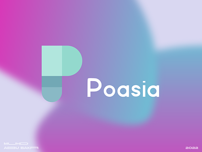 Simple Poasia Logo adobe branding colors concept creative design graphic graphic design idea logo logo design logos minimal redesign simple vector
