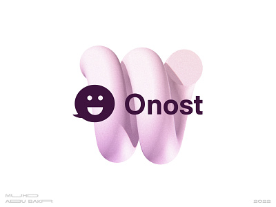 Onost Happy Logo adobe branding character creative design graphic design graphics happy illustration logo logo design minimal platform vector