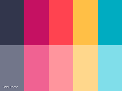 Color Palette color colors material modern palette schema scheme