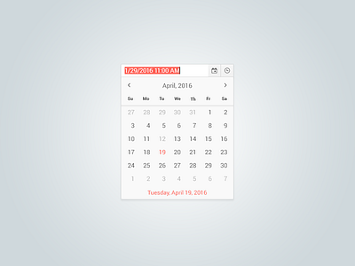 Date & Time Picker calendar component date datepicker dropdown time timepicker ui widget
