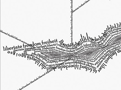 Libertad Voices \ typography cartel design by J. Claure cartel design tipography