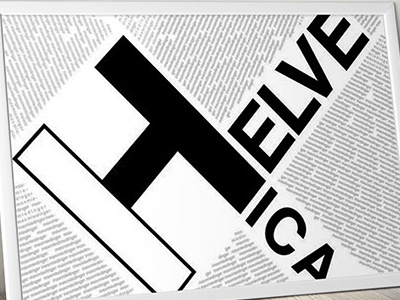 Helvetica 50th Anniversary \ cartel design by J. Claure afiche design diseño helvetica poster type typography